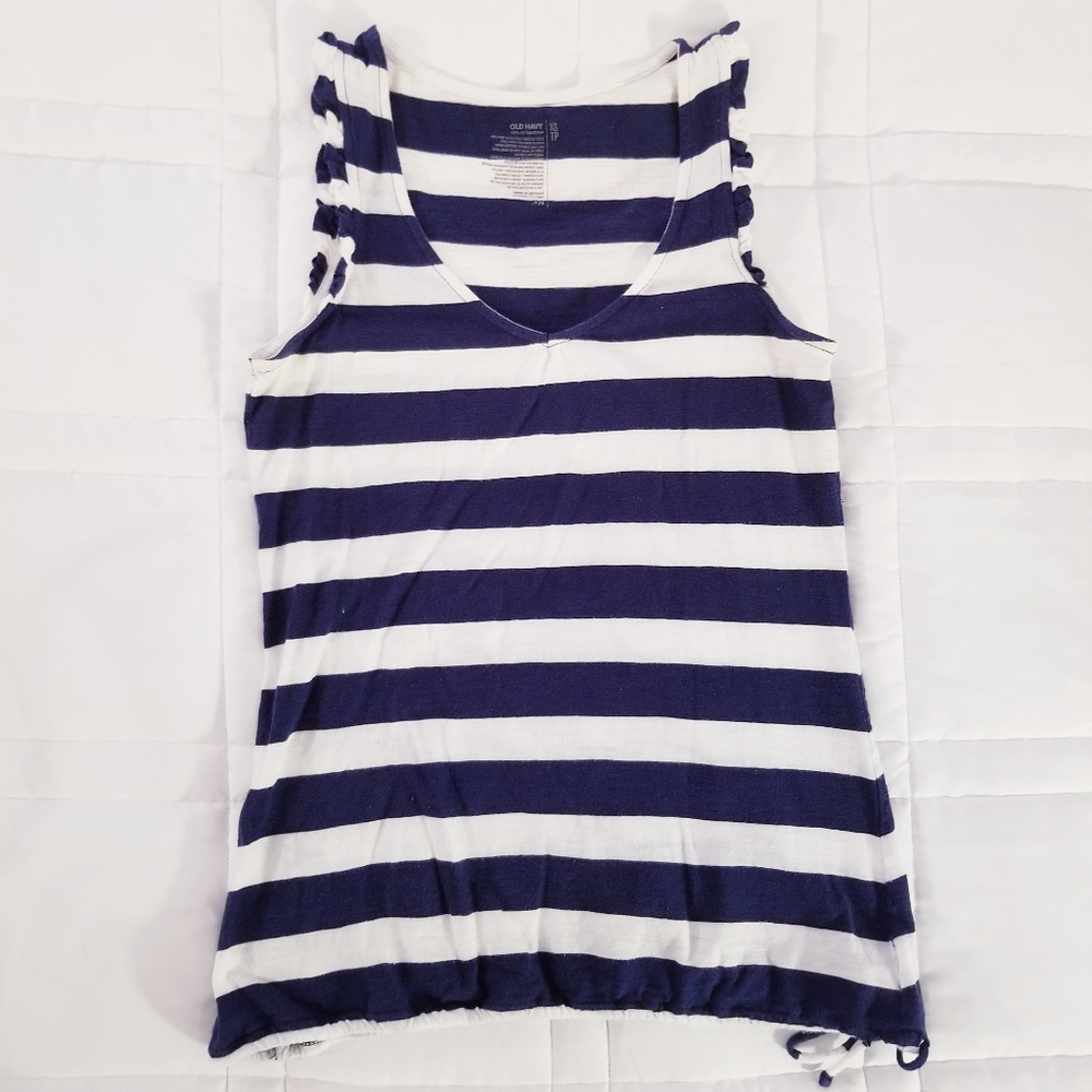 3/$45 | Old Navy Nautical Frilly Tank Top